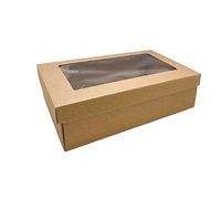 Easy Fold Window Small Shirt Box PACK-Natural
