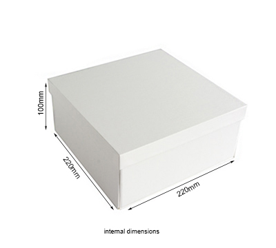 CASEMADE FOLD-UP 22cm BOX-White Linen #5