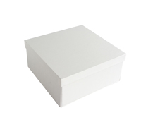 CASEMADE FOLD-UP 22cm BOX-White Linen