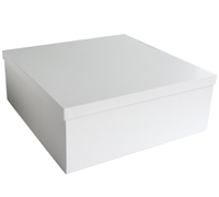 CASEMADE FOLD-UP 40cm BOX-White Linen