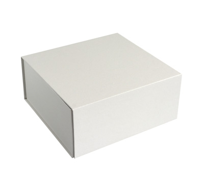 MAGNETIC LID 22cm BOX-White Linen