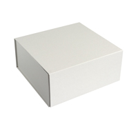 MAGNETIC LID 22cm BOX-White Linen