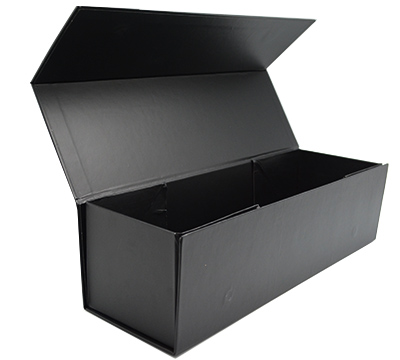 MAGNETIC LID SINGLE BOX-Black Linen