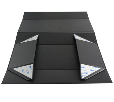 MAGNETIC LID DOUBLE BOX-Black Linen #4