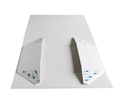 MAGNETIC LID DOUBLE BOX-White Linen #4