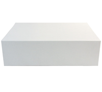 MAGNETIC LID TRIPLE BOX-White Linen