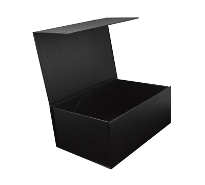 MAGNETIC LID SMALL BOX-Black Linen #2