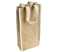 JUTE WINE BAG Double-Natural
