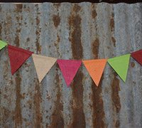 JUTE MINI BUNTING-Brights