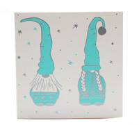GIFT CARD NORDIC GNOMES-Silver/Tiffany on White