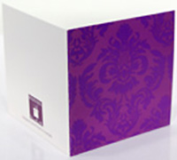 GIFT CARD VICTORIAN-Dark Purple on Purple