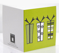 GIFT CARD PRESENTS-Chartreuse-Avocado