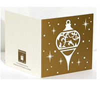 GIFT CARD STARRY NIGHT-White on Gold