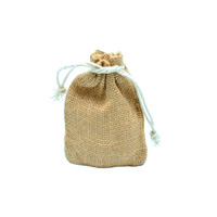 JUTE DRAWSTRING BAG EXTRA SMALL PACK-Natural