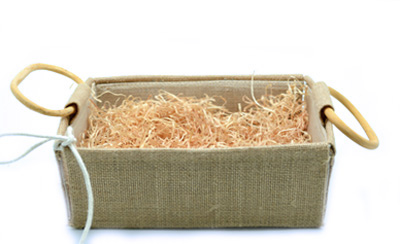 JUTE HAMPER TRAY with HANDLES-Extra Small