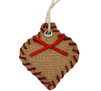 CHRISTMAS DECO PACK-BAUBLE-Natural Jute