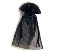 ORGANZA BAG LARGE-Black