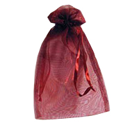 ORGANZA BAG LARGE-Burgundy