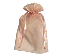 ORGANZA BAG LARGE-Dusty Pink