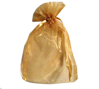 ORGANZA BAG LARGE-Gold