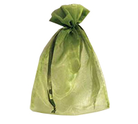 ORGANZA BAG LARGE-Lime