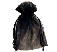 ORGANZA BAG SMALL-Black
