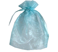 ORGANZA BAG SMALL-Blue
