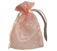 ORGANZA BAG SMALL-Dusty Pink