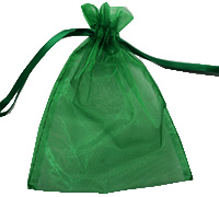 ORGANZA BAG SMALL-Emerald