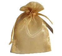 ORGANZA BAG SMALL-Gold