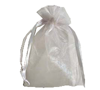 ORGANZA BAG SMALL-White