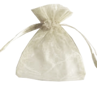 ORGANZA BAG EXTRA SMALL-Antique White