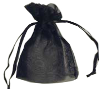 ORGANZA BAG EXTRA SMALL-Black