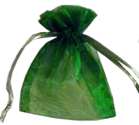 ORGANZA BAG EXTRA SMALL-Emerald