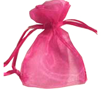 ORGANZA BAG EXTRA SMALL-Hot Pink