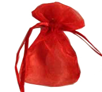 ORGANZA BAG EXTRA SMALL-Red