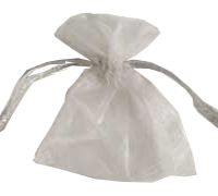 ORGANZA BAG EXTRA SMALL-White-Silver