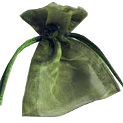 TWO TONE ORGANZA BAG EXTRA SMALL-Lime-Black
