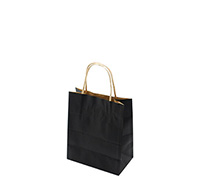 GIFT PAPER BAG TINY PACK-Black Natural Kraft