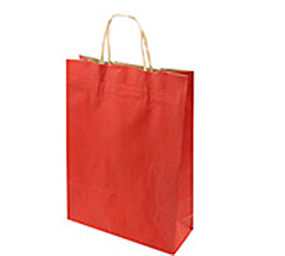 GIFT PAPER BAG SMALL-Red Natural Kraft
