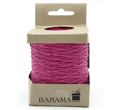 2mm COLOURED PAPER STRING-Hot Pink