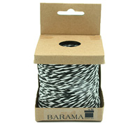 2mm TWO TONE PAPER STRING-Black-White