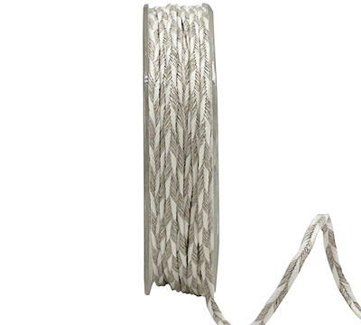 4mm SOUTACHE CORD-White-Natural