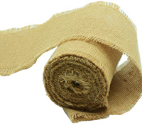 CUT-EDGED UNPRINTED JUTE ROLL 100mm-Natural