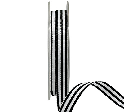 10mm CLASSIC STRIPE-Black-White