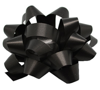 10mm SATIN TEAR BOW(6.5)-Black