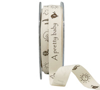 15mm COTTON TAPE PRETTY BABY-Natural Tape