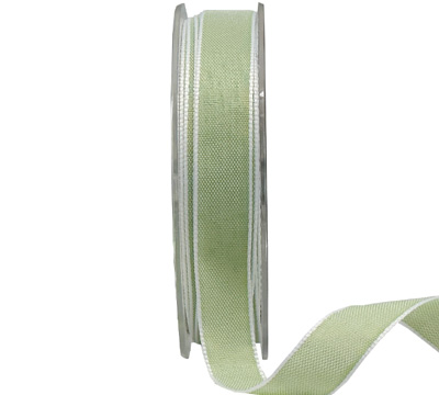 15mm PASTAL SHADES TAPE-Pale Green-White