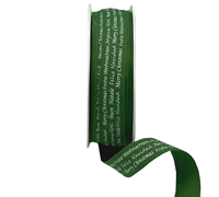 15mm COTTON XMAS TEXT-Moss
