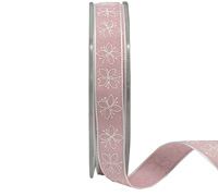 15mm PRETTY PASTAL FLOWER-Pale Pink-White